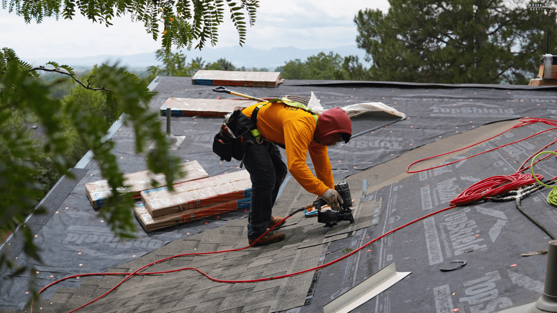 Background showing Residential Roofing Company Cheyenne WY