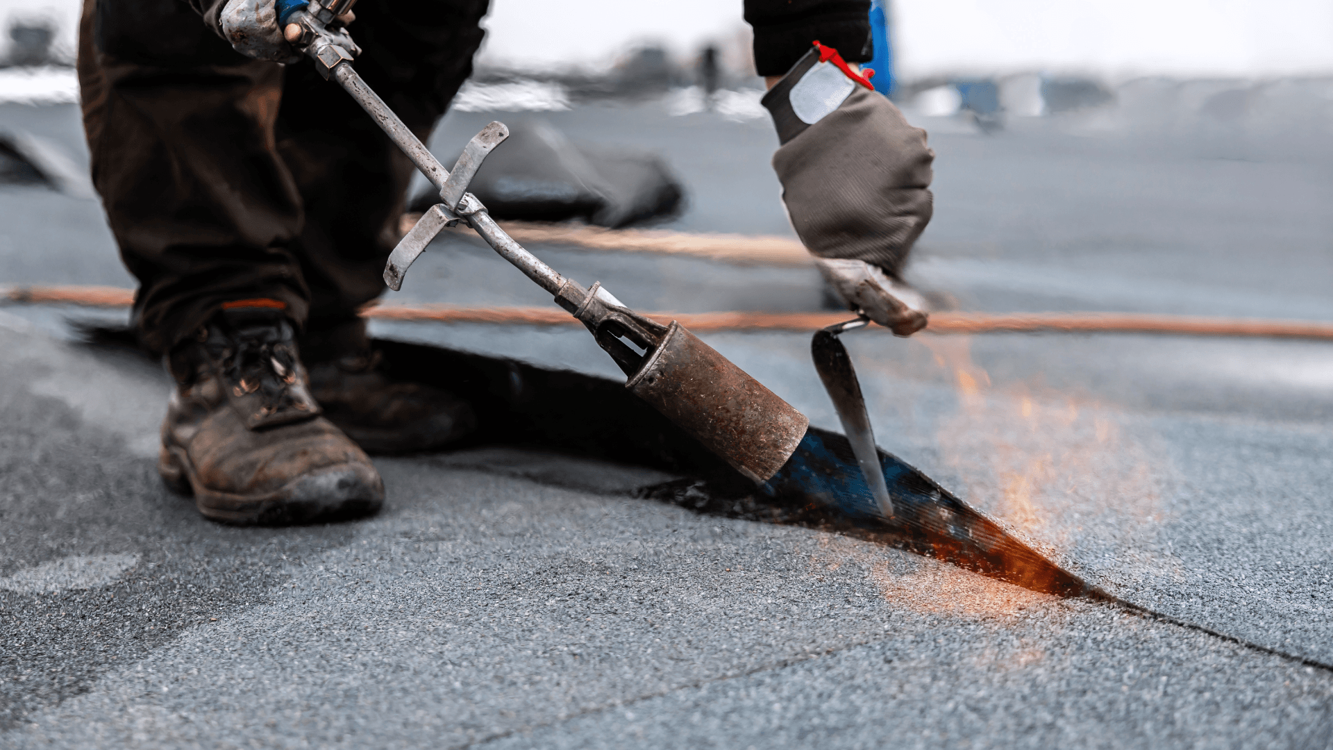 Commercial roof installation